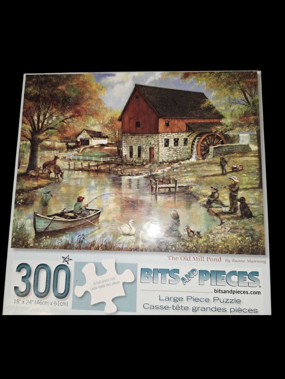 Bits and Pieces "The Old Mill Pond" 300-Piece Puzzle - Multicolor